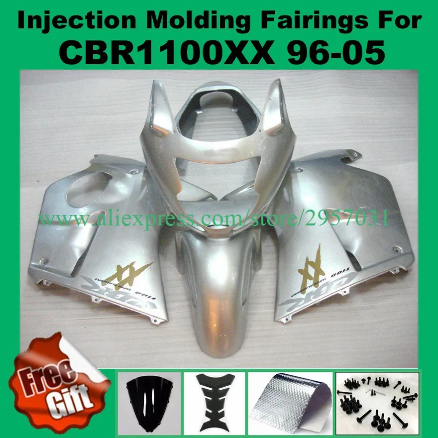 Free screws+gifts Fit for Honda CBR 1100XX 1996 - 2007 Injection ABS Bodywork CBR1100XX 96-07 All Silver motorcycle
Free screws+gifts Fit for Honda CBR 1100XX 1996 - 2007 Injection ABS Bodywork CBR1100XX 96-07 All Silver motorcycle