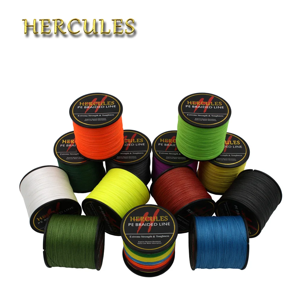 Hercules 4 Strands 300M PE Braided Fishing Line Sea Saltwater Carp Fishing Weave Superior Extreme Strong Fishing Accessories
Hercules 4 Strands 300M PE Braided Fishing Line Sea Saltwater Carp Fishing Weave Superior Extreme Strong Fishing Accessories