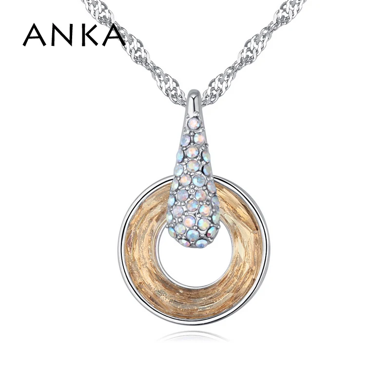ANKA gift for women round shape crystal pendant necklace rhodium plated luxury fine jewelry Crystals from Austria #26105
ANKA gift for women round shape crystal pendant necklace rhodium plated luxury fine jewelry Crystals from Austria #26105