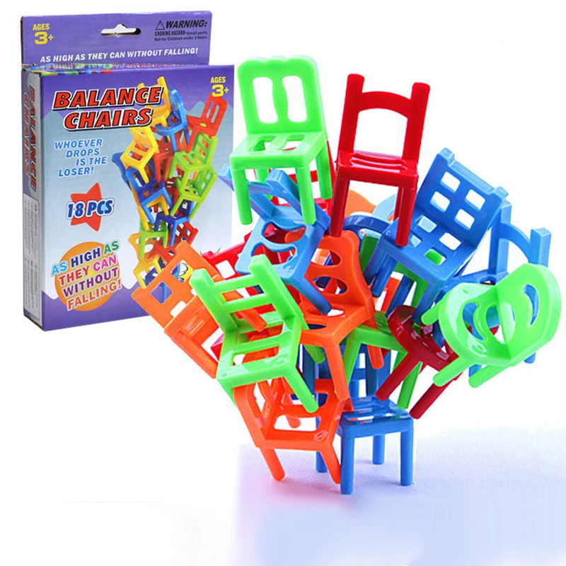 18Pcs/Set Mini Stacking Chairs Game Plastic Block Balance Toy Parent Kids Funny Interactive Challenge Game Baby Educational toy
18Pcs/Set Mini Stacking Chairs Game Plastic Block Balance Toy Parent Kids Funny Interactive Challenge Game Baby Educational toy