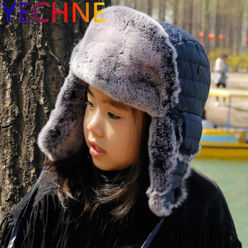 YECHNE Winter Russia Fur Hat Children Hat Warm Soft Real Rex Rabbit Fur Boy Girl Earmuffs Lei Feng Cute Baby Fur Bomber Hat Cap
YECHNE Winter Russia Fur Hat Children Hat Warm Soft Real Rex Rabbit Fur Boy Girl Earmuffs Lei Feng Cute Baby Fur Bomber Hat Cap