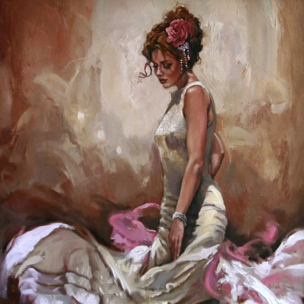 Portrait painting Dancers Thinking before show Spanish art canvas oil paintings hand-painted
Portrait painting Dancers Thinking before show Spanish art canvas oil paintings hand-painted
