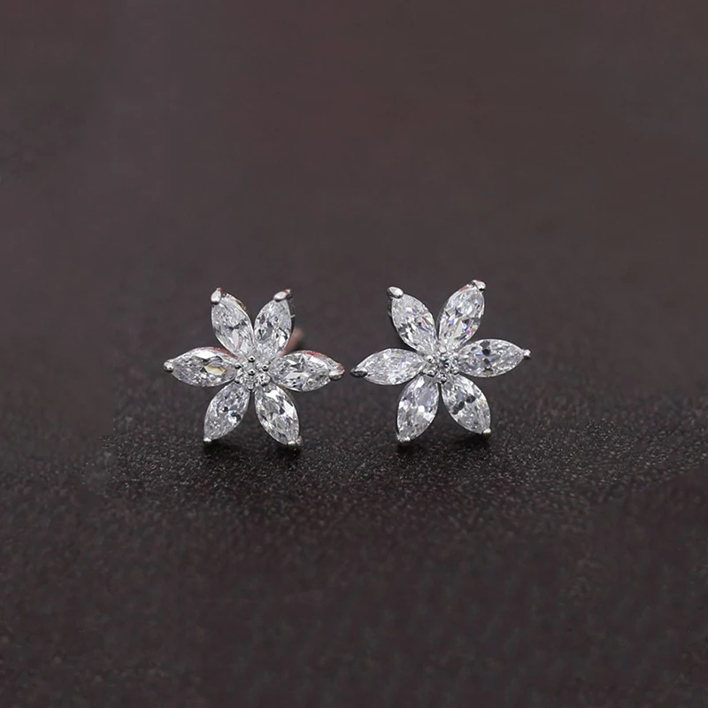 Hot Sale Cubic Zirconia CZ Simple Small Flower Stud Earrings For Women Chain Tassel Long Earring Girls Birthday Gift
Hot Sale Cubic Zirconia CZ Simple Small Flower Stud Earrings For Women Chain Tassel Long Earring Girls Birthday Gift