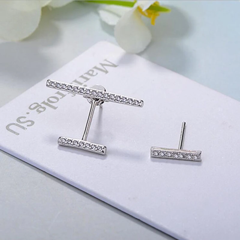 KOFSAC New Fashion Sterling Silver 925 Earrings For Women Party Temperament Asymmetry Micro-Inlay CZ Earring Fine Jewelry Gifts
KOFSAC New Fashion Sterling Silver 925 Earrings For Women Party Temperament Asymmetry Micro-Inlay CZ Earring Fine Jewelry Gifts