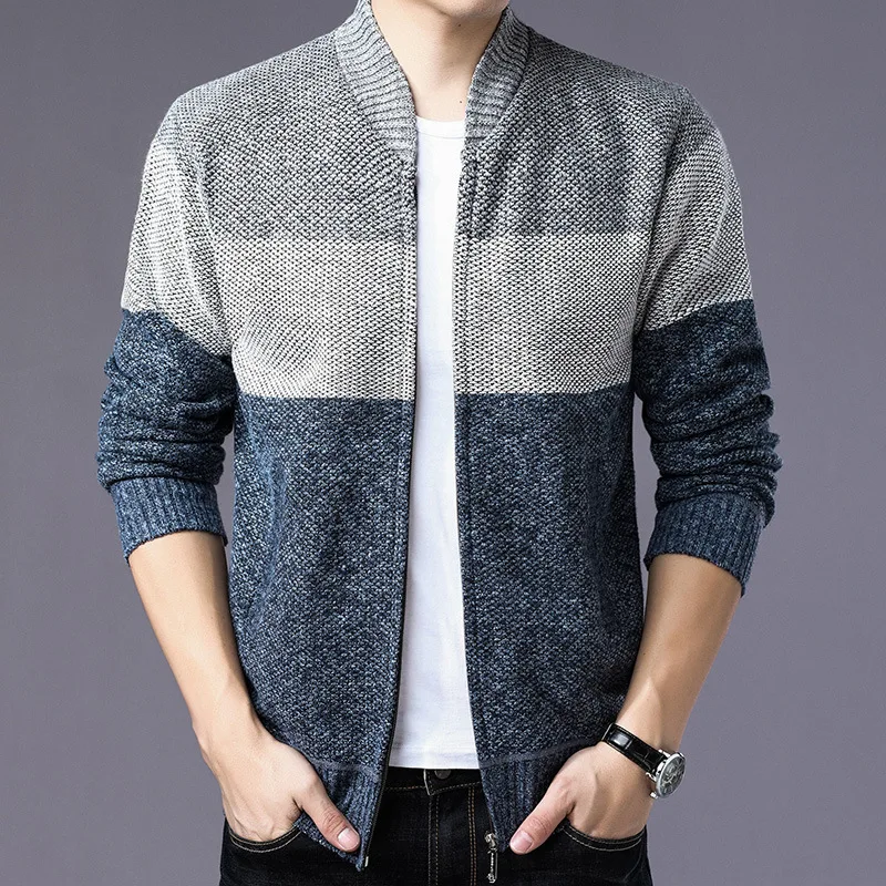 2018 age season new young men striped collar printed cultivate one's morality sweater coat
2018 age season new young men striped collar printed cultivate one's morality sweater coat