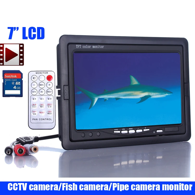 7 Inch Screen Monitor Display Displayer with Video Recording Function for the fish camera pipe camera cctv camera monitor
7 Inch Screen Monitor Display Displayer with Video Recording Function for the fish camera pipe camera cctv camera monitor