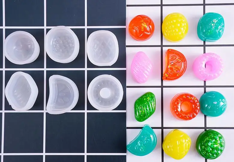 6pcs Fruit Silicone Mold Fondant Craft Pendant Mould Jewelry Miniature Food Parts For Pendant DIY Accessories
6pcs Fruit Silicone Mold Fondant Craft Pendant Mould Jewelry Miniature Food Parts For Pendant DIY Accessories