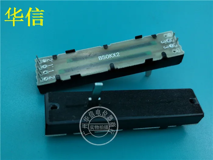 1pcs 73MM Mixer Mixing Station Straight Slide Potentiometer B50Kx2 / Dual 2-Channel Fader Handle Length 15MMD
1pcs 73MM Mixer Mixing Station Straight Slide Potentiometer B50Kx2 / Dual 2-Channel Fader Handle Length 15MMD