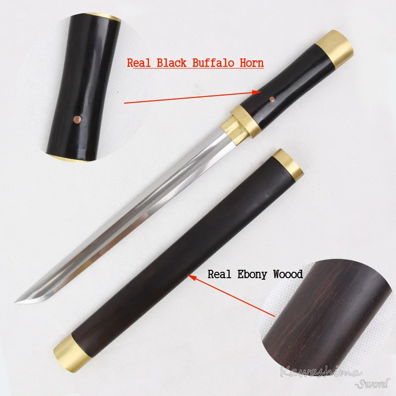 Free Shipping Grade A Handmade Japanese Wakizashi Tanto Sword Folded Steel Ebony Scabbard Buffalo Horn Handle
Free Shipping Grade A Handmade Japanese Wakizashi Tanto Sword Folded Steel Ebony Scabbard Buffalo Horn Handle