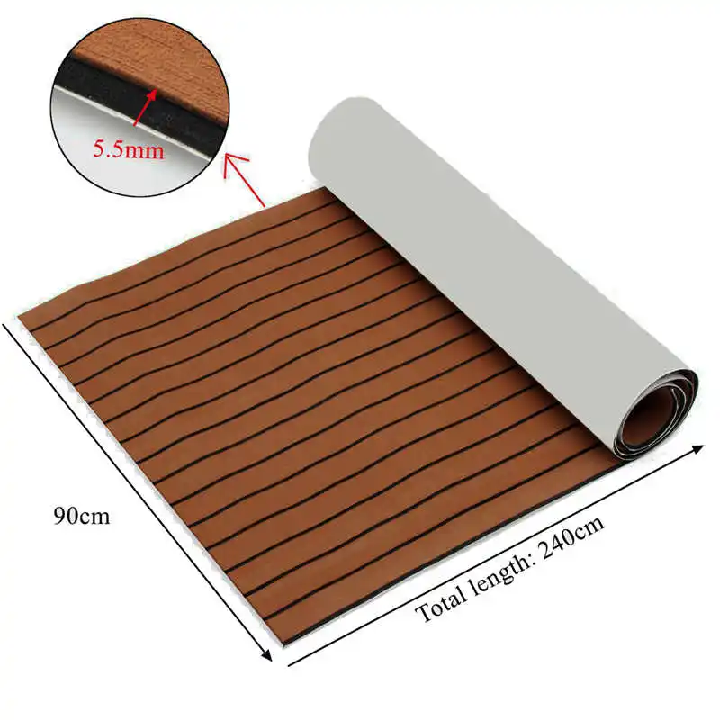 240x90cm 5.5mm thickness Marine Boat Synthetic Flooring EVA Foam Yacht Teak Decking Sheet Car Carpet Floor Mat
240x90cm 5.5mm thickness Marine Boat Synthetic Flooring EVA Foam Yacht Teak Decking Sheet Car Carpet Floor Mat