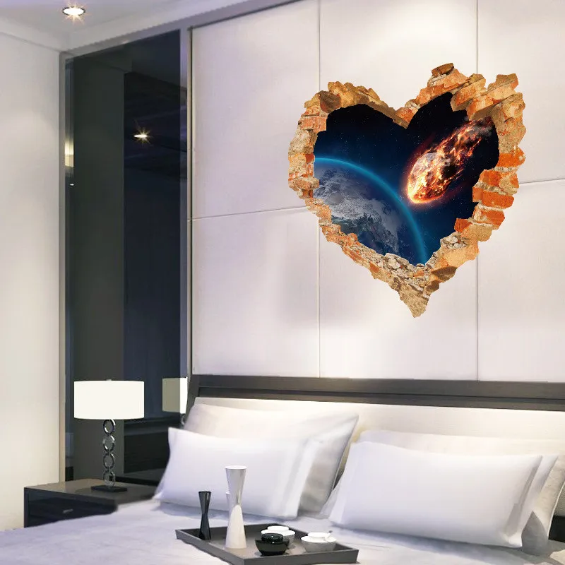 Love Heart Broken Wall Outer space wall Stickers Decals Art Living room Bedroom Home decor 3d Effect Poster
Love Heart Broken Wall Outer space wall Stickers Decals Art Living room Bedroom Home decor 3d Effect Poster