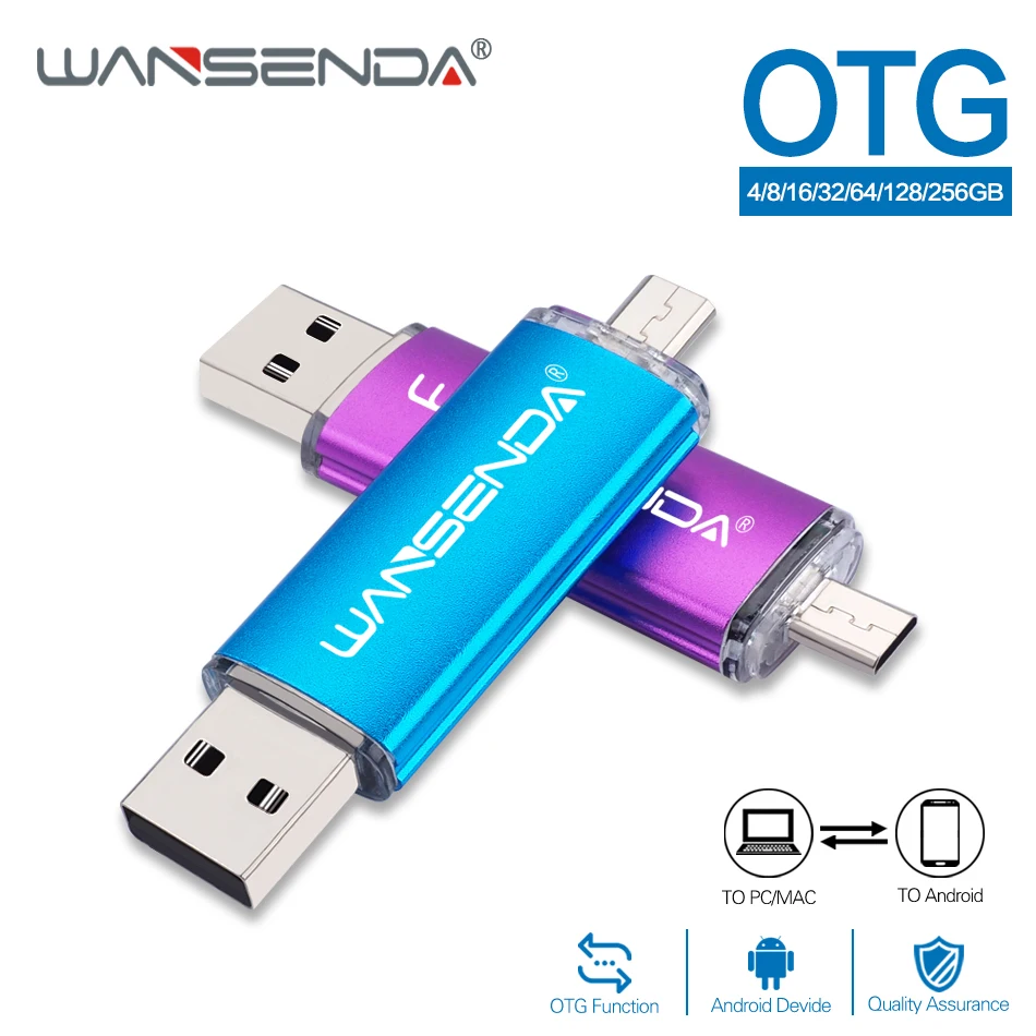 WANSENDA Metal USB Flash Drive 128GB 256GB OTG Pen Drive for Android Mobile 16GB 32GB 64GB Pendrive USB Memory Stick Flash Disk
WANSENDA Metal USB Flash Drive 128GB 256GB OTG Pen Drive for Android Mobile 16GB 32GB 64GB Pendrive USB Memory Stick Flash Disk