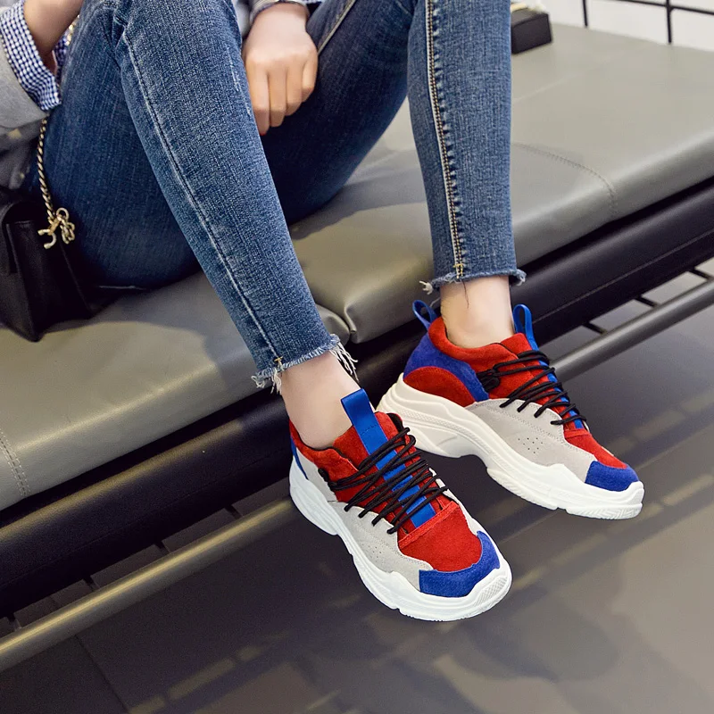 New Spring Fashion Lady Casual Shoes Women Sneakers Black Leisure Thick Soled Shoes Flats Lace Up Soft Women Vulcanize Shoes
New Spring Fashion Lady Casual Shoes Women Sneakers Black Leisure Thick Soled Shoes Flats Lace Up Soft Women Vulcanize Shoes