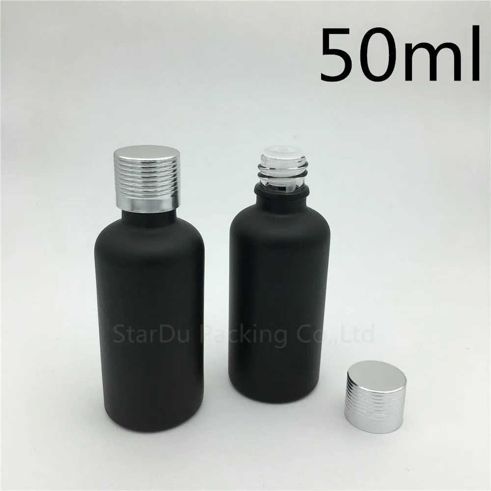 Free Shipping 200pcs/lot 50ML Black Frosted Glass Bottle Vials Essential Oil Bottle with silvery screw cap Perfume bottles
Free Shipping 200pcs/lot 50ML Black Frosted Glass Bottle Vials Essential Oil Bottle with silvery screw cap Perfume bottles