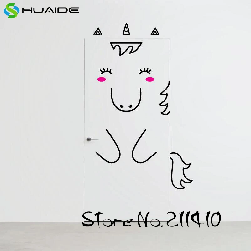 Large Size Unicorn Door Character Wall Stickers Removable Vinyl Wall Art Decals For Refrigerator Nursery Best Gift For Kids A319
Large Size Unicorn Door Character Wall Stickers Removable Vinyl Wall Art Decals For Refrigerator Nursery Best Gift For Kids A319