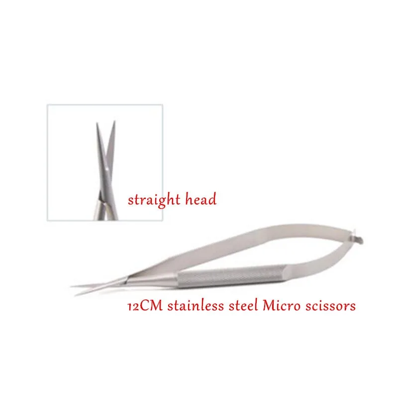 12cm straight head micro Cornea scissors Hand tool Surgery stainless steel Ophthalmic Instruments high quality
12cm straight head micro Cornea scissors Hand tool Surgery stainless steel Ophthalmic Instruments high quality