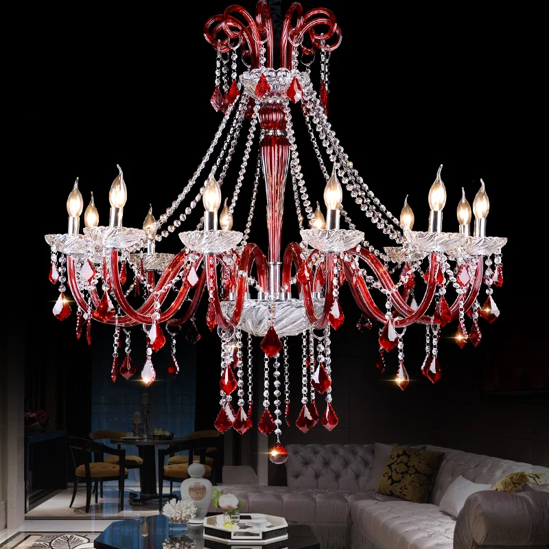 Red K9 Crystal Chandelier Bedroom Living Room Dining Room Ceiling Hanging Lamp Home Decoration Luxury Suspension Luminaire Bl
Red K9 Crystal Chandelier Bedroom Living Room Dining Room Ceiling Hanging Lamp Home Decoration Luxury Suspension Luminaire Bl
