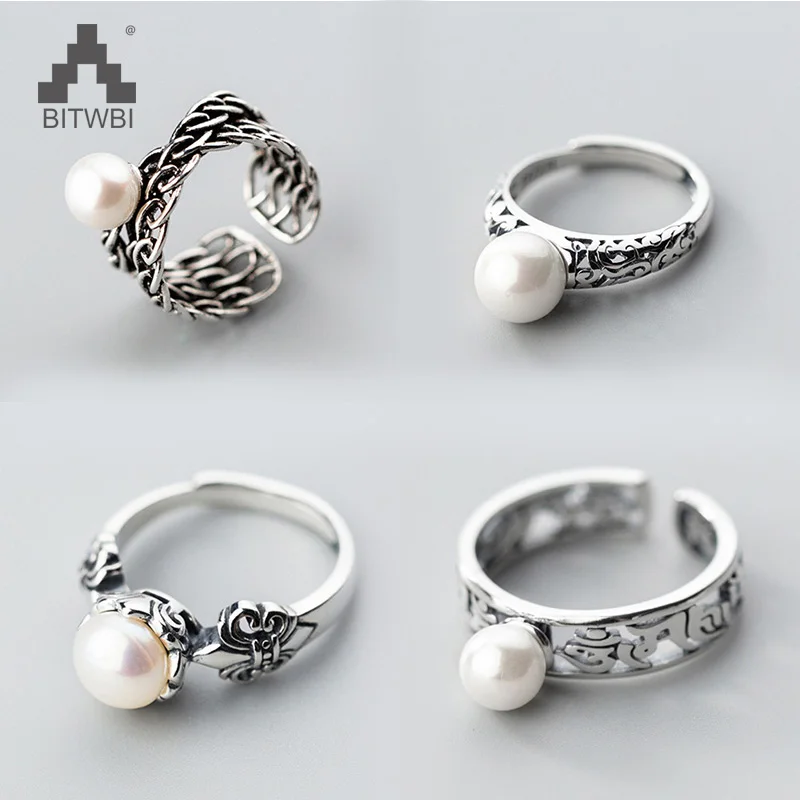 925 Sterling Silver Open Ring For Women Chain Ring With Pearl Hollow Lady Rings Bijoux Femme
925 Sterling Silver Open Ring For Women Chain Ring With Pearl Hollow Lady Rings Bijoux Femme