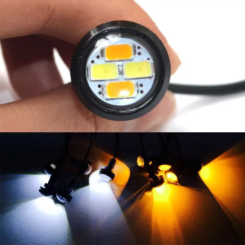 

New High Quality 9-16V 10pcs 23mm 5630 External Lights Source LED DRL Eagle Eye Daytime Runing Warning Fog Light Turning Signal