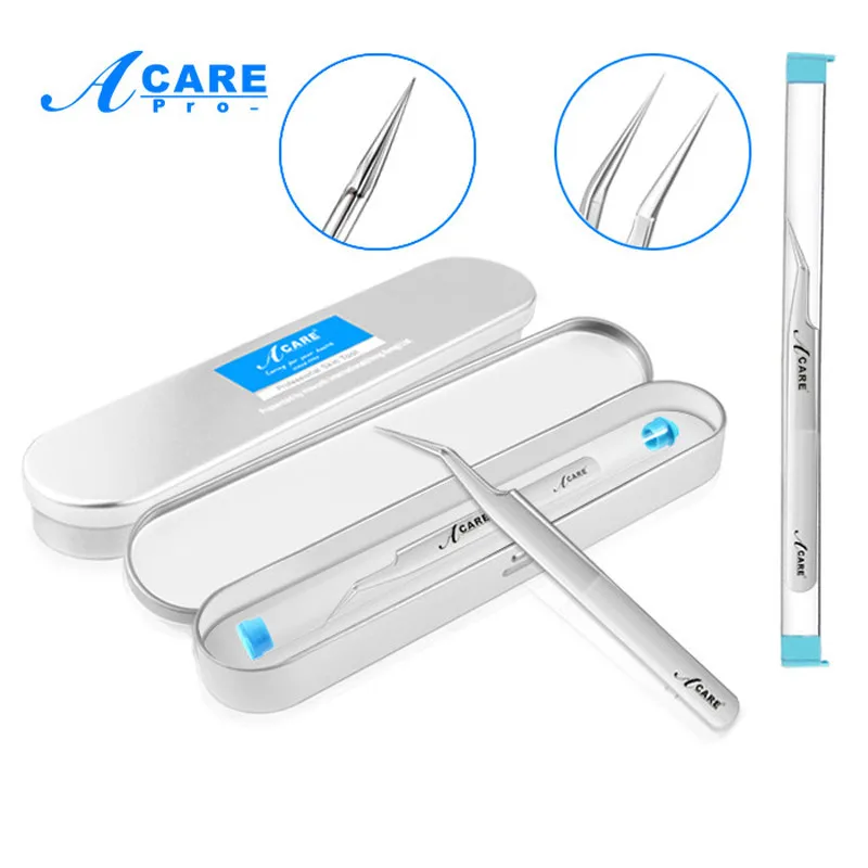 Blackhead Tweezers Needle Blemish Removers Point Bend Gib Head Comedone Acne Extractor Face Skin Care Tools Stainless Steel
Blackhead Tweezers Needle Blemish Removers Point Bend Gib Head Comedone Acne Extractor Face Skin Care Tools Stainless Steel