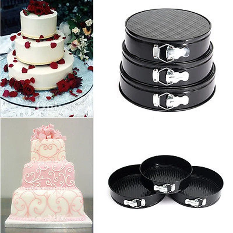 3pcs/Set Cheesecake Cake Pan Carbon Steel Mold Removable Waffle Bottom and Quick-Release Latch Round Bakeware Cooking Tools
3pcs/Set Cheesecake Cake Pan Carbon Steel Mold Removable Waffle Bottom and Quick-Release Latch Round Bakeware Cooking Tools