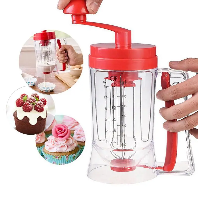Manual Pancake Machine 800ml/26.7 OZ Cupcake Funnel Batter Dispenser Cream Separator Tool Cake Dough Dispenser
Manual Pancake Machine 800ml/26.7 OZ Cupcake Funnel Batter Dispenser Cream Separator Tool Cake Dough Dispenser