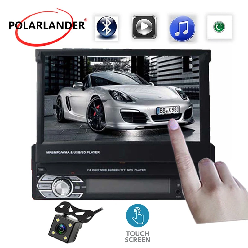 PolarLander Автомобиль Радио bluetooth MP5 Авторадио аудио стерео FM Bluetooth Автомобильная