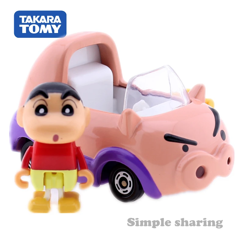 Takara Tomy TOMICA Dream Ride On R06 Crayon Shin Chan Car Diecast Anime Figure Baby Toys Funny Magic Kids Bauble | Игрушки и хобби