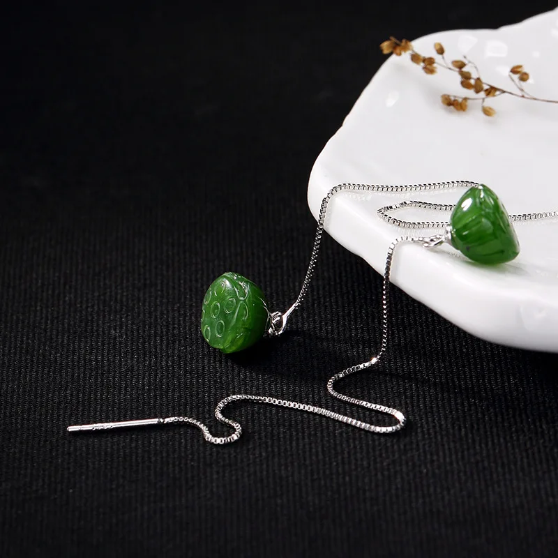 2018 New Earings Fashion Jewelry S925 Sterling Antique Inlaid And Field Jade Lotus Lady Top Grade Silk Ear Earrings Wholesale
2018 New Earings Fashion Jewelry S925 Sterling Antique Inlaid And Field Jade Lotus Lady Top Grade Silk Ear Earrings Wholesale
