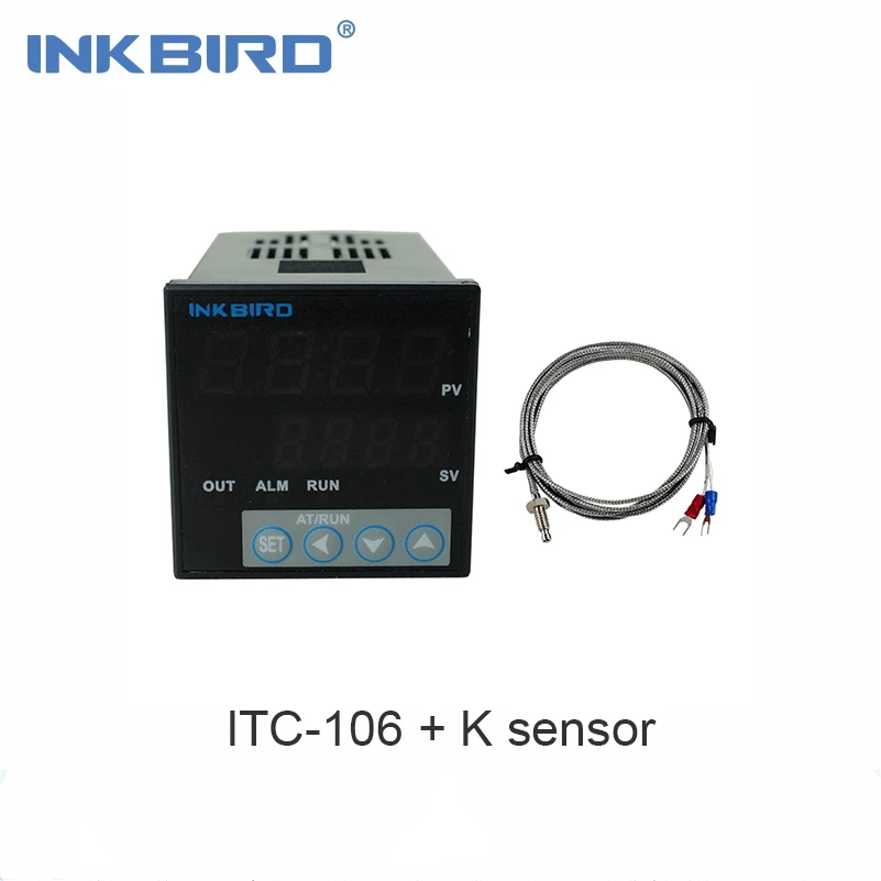 ПИД-регуляторы температуры Inkbird ITC-106VH, по Фаренгейту и Цельсию, 100ACV - 240ACV с K сенсором для Су-вид,
ПИД-регуляторы температуры Inkbird ITC-106VH, по Фаренгейту и Цельсию, 100ACV - 240ACV с K сенсором для Су-вид,
