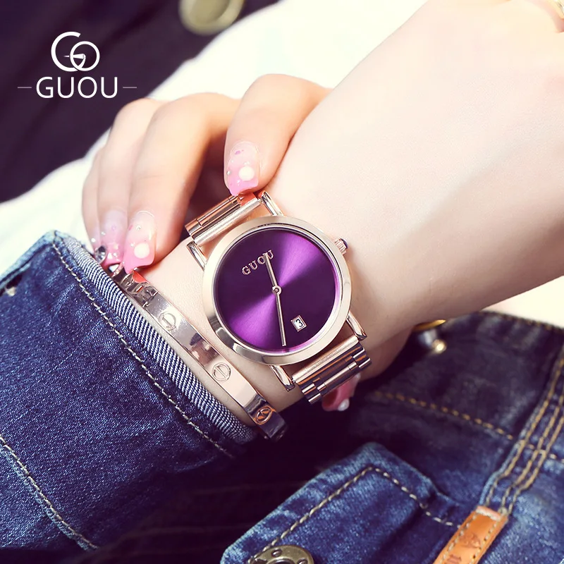 Women Watches 2021 GUOU Top Famous Brand Casual Quartz Watch Stainless Steel Watchband Simple Wristwatch Female Hodinky Clock
Women Watches 2021 GUOU Top Famous Brand Casual Quartz Watch Stainless Steel Watchband Simple Wristwatch Female Hodinky Clock
