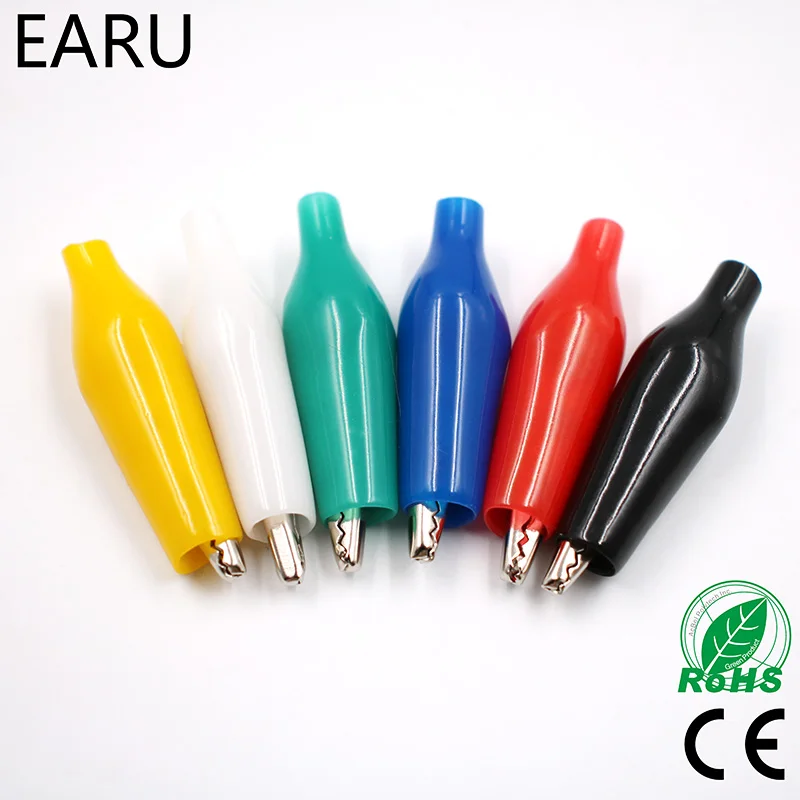 12Pcs Insulation Metal Alligator Crocodile Clip Electric Test 28MM Lead Colorful Red Black Blue Green White Yellow Car Connector
12Pcs Insulation Metal Alligator Crocodile Clip Electric Test 28MM Lead Colorful Red Black Blue Green White Yellow Car Connector