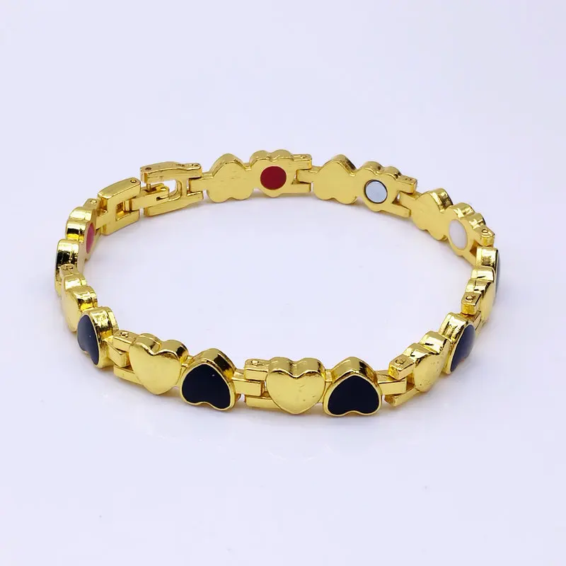 2 PCS Trend 8 mm Double Heart Stainless Steel Magnet Madame Magnet Bracelet Not Gold Bracelet
2 PCS Trend 8 mm Double Heart Stainless Steel Magnet Madame Magnet Bracelet Not Gold Bracelet