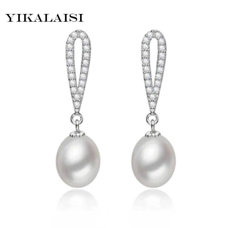 YIKALAISI 100% Natural Pearl jewelry long 925 Sterling Silver Earrings 8-9 mm Freshwater Pearl Earring For Women
YIKALAISI 100% Natural Pearl jewelry long 925 Sterling Silver Earrings 8-9 mm Freshwater Pearl Earring For Women