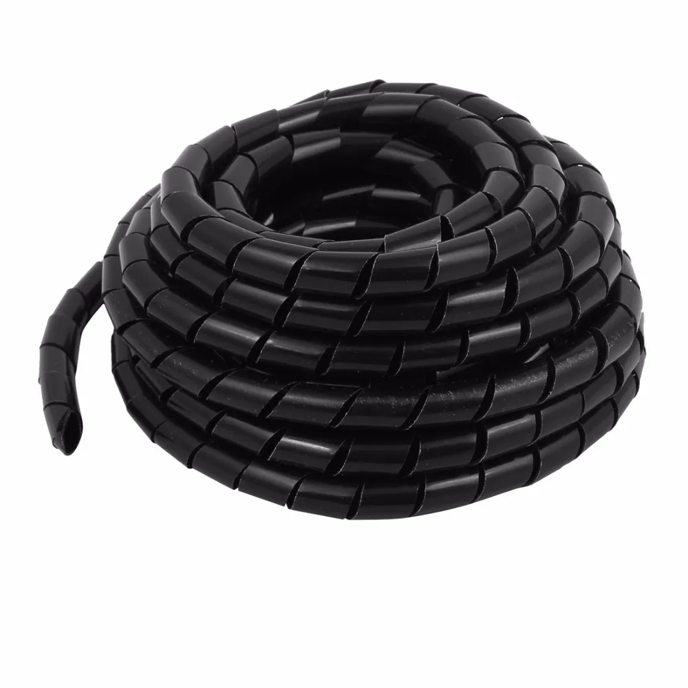 UXCELL Hot Sale 12mm Outer Diameter 7.5M Length Cable Wire Tidy Wrap Spiral Wrapping Band Organizer Black
UXCELL Hot Sale 12mm Outer Diameter 7.5M Length Cable Wire Tidy Wrap Spiral Wrapping Band Organizer Black