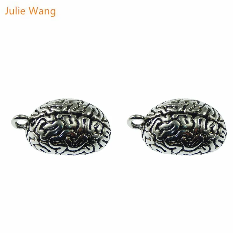 Julie Wang 2PCS Brain Charms Zinc Alloy Antique Color Necklace Pendant DIY Handmade Bracelet Jewelry Making Accessory
Julie Wang 2PCS Brain Charms Zinc Alloy Antique Color Necklace Pendant DIY Handmade Bracelet Jewelry Making Accessory