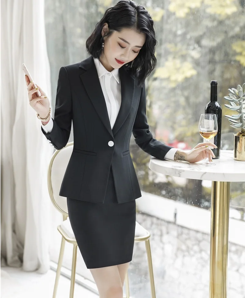 Fashion White Slim Casual Formal Blazers Women Business Suits With 2 Piece Sets Jackets and Skirt Office Ladies Uniform Styles
Fashion White Slim Casual Formal Blazers Women Business Suits With 2 Piece Sets Jackets and Skirt Office Ladies Uniform Styles