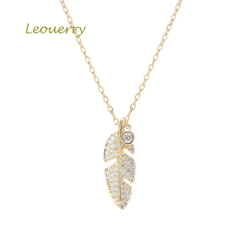 Leouerry Golden Maple Leaf Pendant Necklace 925 Sterling Silver Inlaid Zircon Pendant Necklace for Women Jewelry Gift
Leouerry Golden Maple Leaf Pendant Necklace 925 Sterling Silver Inlaid Zircon Pendant Necklace for Women Jewelry Gift