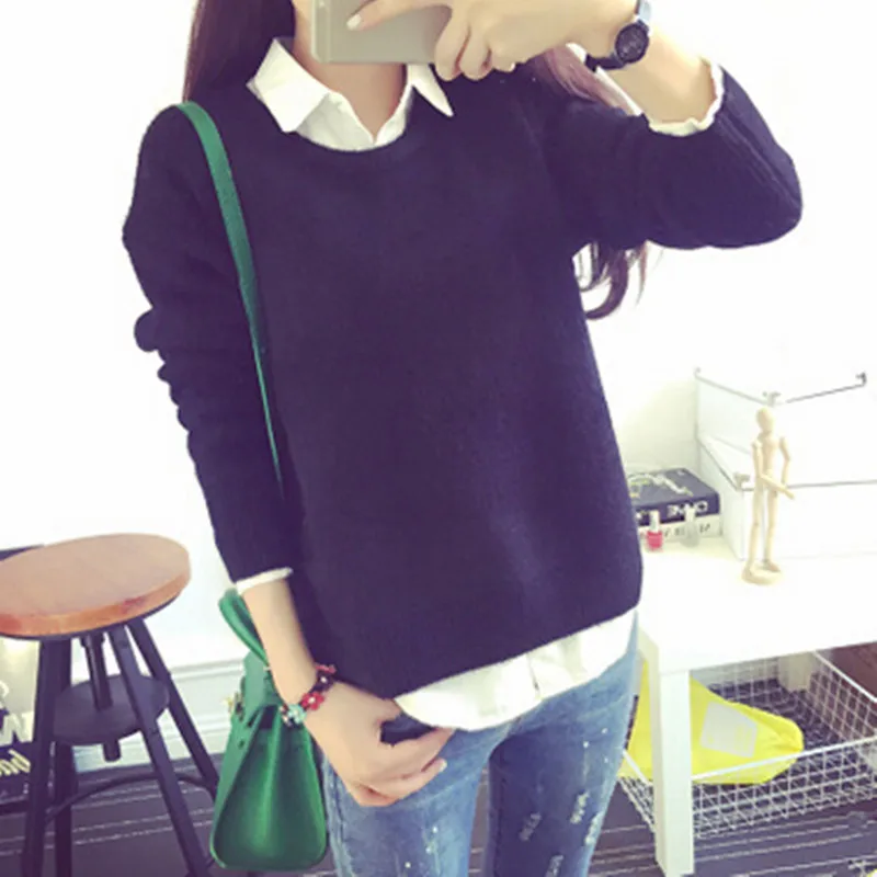 2016 new hot sale women's short style spring autumn round neck thick pullover sweaters woman thick knit sweater dresses 8 colors
2016 new hot sale women's short style spring autumn round neck thick pullover sweaters woman thick knit sweater dresses 8 colors