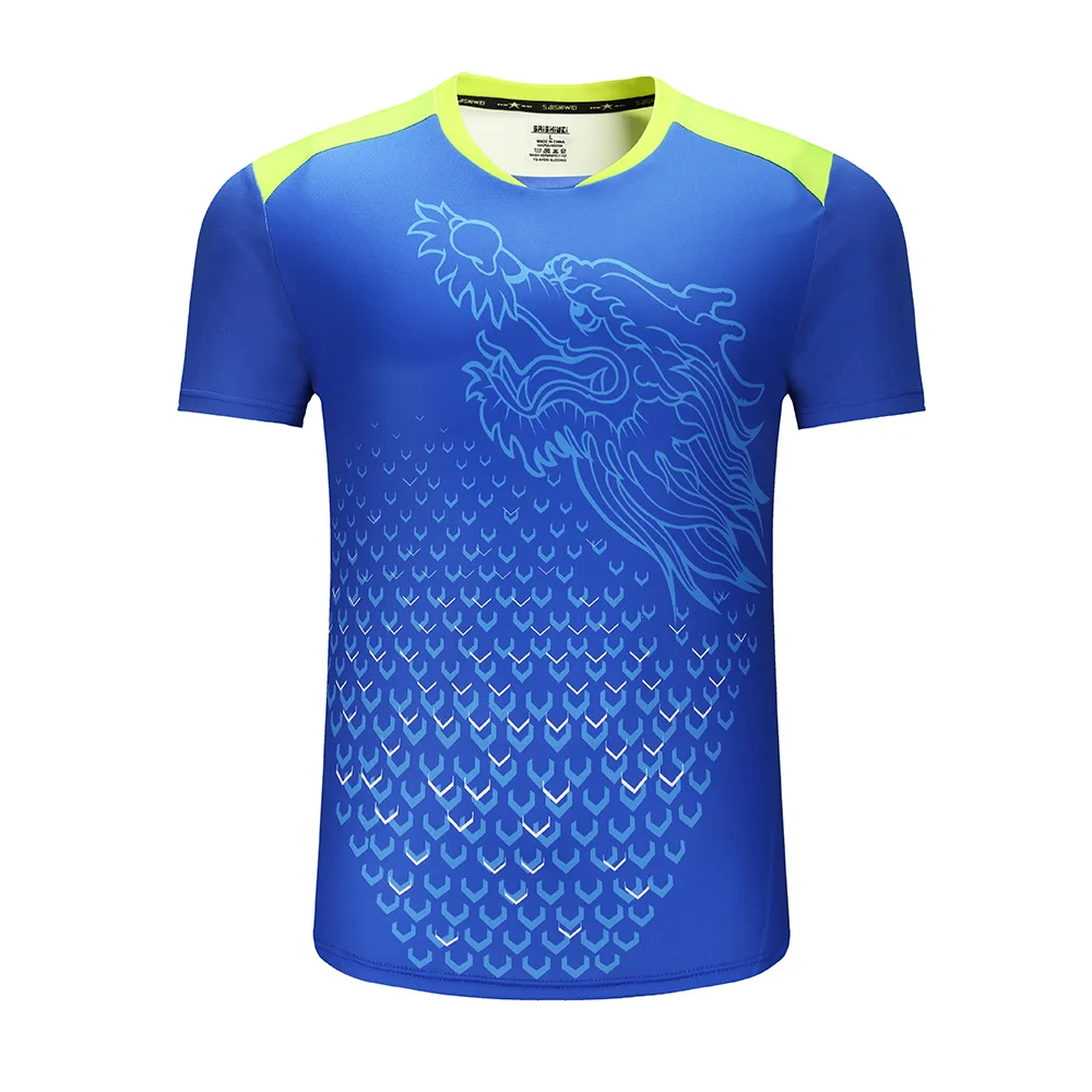 Новые китайские рубашки для настольного тенниса Dragon пинг понга футболки одежда
