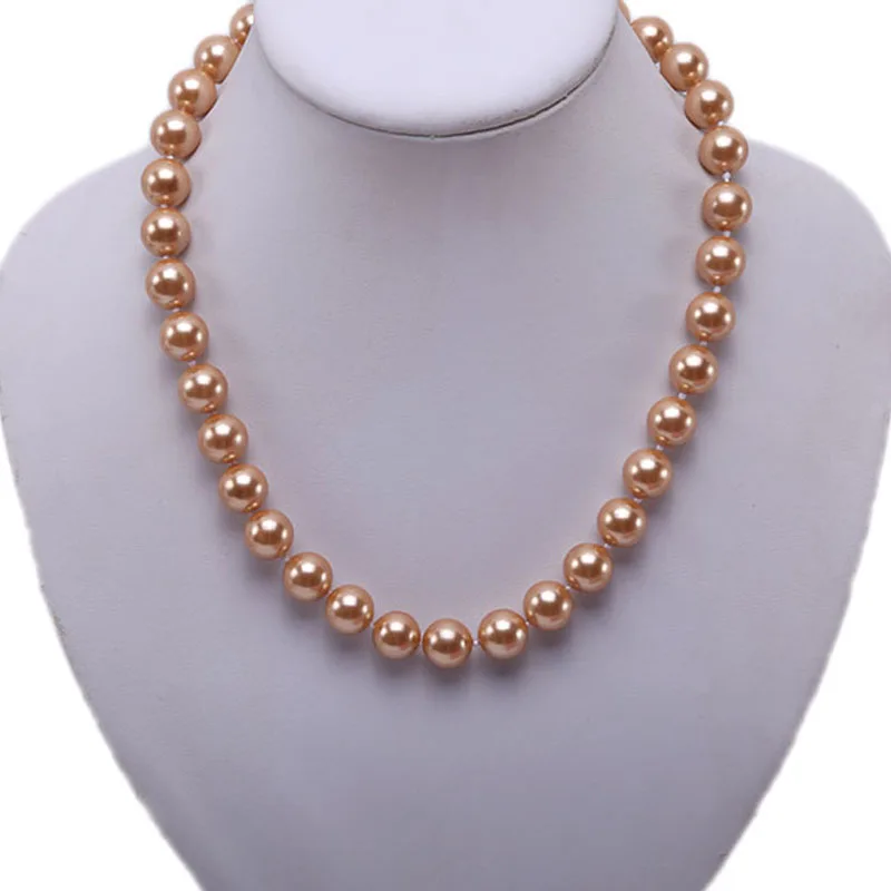 JYX 2019 charming necklace golden 16mm Seashell Pearl Round Beads Necklace high quality 18" elegant jewelry for women
JYX 2019 charming necklace golden 16mm Seashell Pearl Round Beads Necklace high quality 18" elegant jewelry for women