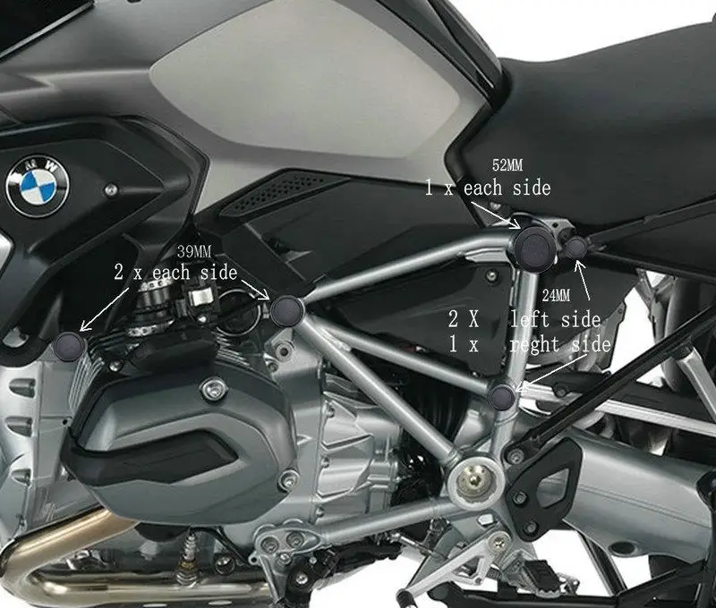 Modified fits BMW R1200GS Water-cooled LC 2013-ON GSA 2014-ON Frame decorative cover/ Frame End Caps
Modified fits BMW R1200GS Water-cooled LC 2013-ON GSA 2014-ON Frame decorative cover/ Frame End Caps