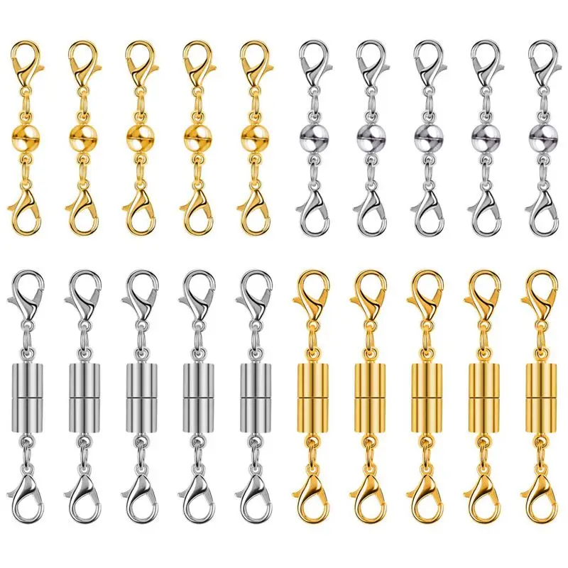 20Pcs Magnetic Clasps For Jewelry, Magnetic Necklace Extender Clasps And Closures For Bracelet And Jewelry Making Supplies
20Pcs Magnetic Clasps For Jewelry, Magnetic Necklace Extender Clasps And Closures For Bracelet And Jewelry Making Supplies