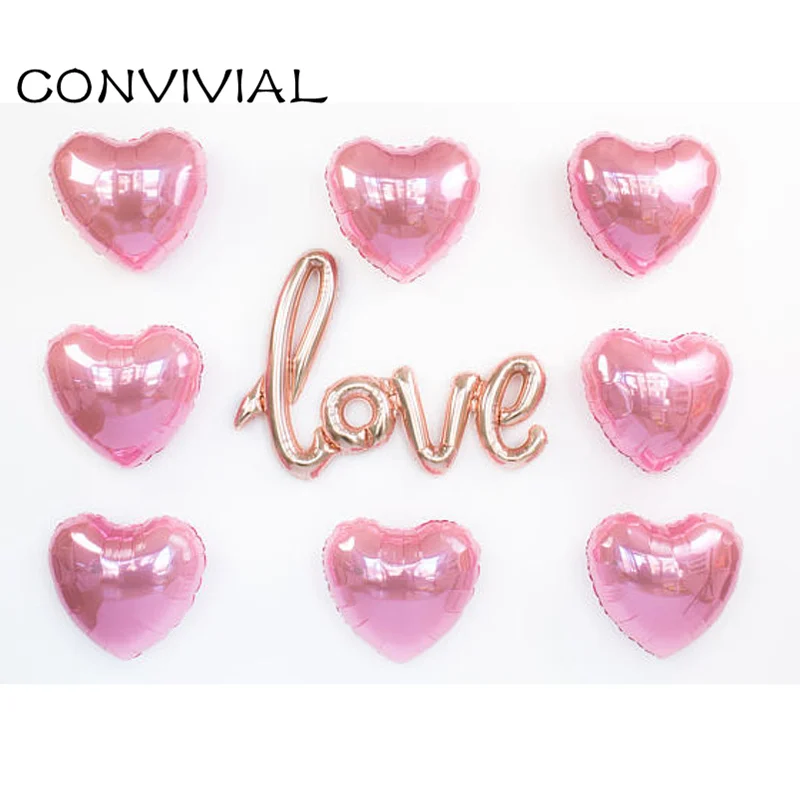 9Pcs Ligatures LOVE Foil Balloon Letter Heart Ballons Wedding Party Valentines Birthday Party Decoration Supplies air Ball PA147
9Pcs Ligatures LOVE Foil Balloon Letter Heart Ballons Wedding Party Valentines Birthday Party Decoration Supplies air Ball PA147