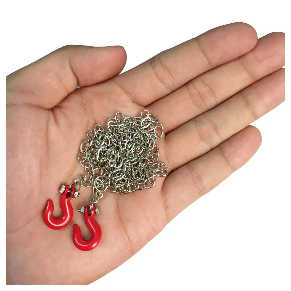 New 1:10 RC Crawler Accessories Tow Chain with Trailer Hook for Axial SCX10 90046 TAMIYA CC01 RC4WD D90 D110 TF2 RC Climbing Car
New 1:10 RC Crawler Accessories Tow Chain with Trailer Hook for Axial SCX10 90046 TAMIYA CC01 RC4WD D90 D110 TF2 RC Climbing Car