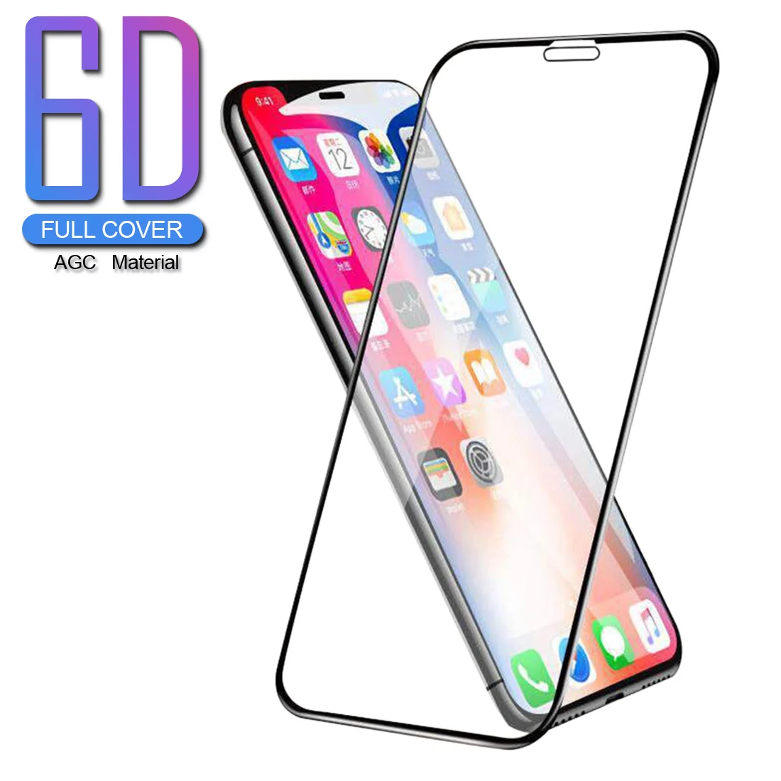 For iphone 6 6s Plus 8 7 X 6D Glass Full Screen Protector For iphone 7 8 Plus 5 5S SE Aluminum Alloy Tempered Glass Film
For iphone 6 6s Plus 8 7 X 6D Glass Full Screen Protector For iphone 7 8 Plus 5 5S SE Aluminum Alloy Tempered Glass Film