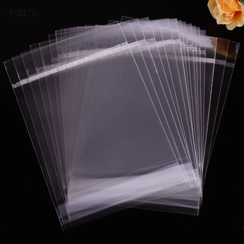 Прозрачный самоклеящийся пакет 200 шт./лот полипропиленовые виолончели сумки для
