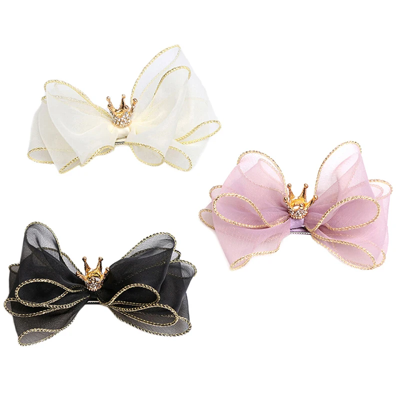 Children Three-dimensional Organza Bow Hairpin Crown Top Hair Clips Flower Crown Hair Ornaments Hairpin Kids Headwear
Children Three-dimensional Organza Bow Hairpin Crown Top Hair Clips Flower Crown Hair Ornaments Hairpin Kids Headwear