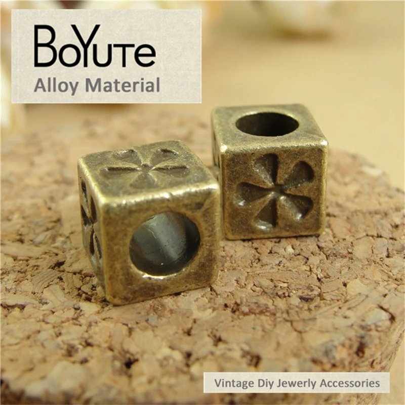 BoYuTe (50 шт./лот) 8*8*8 мм античные бронзовые бусины из цинкового сплава с большим отверстием для самостоятельного изготовления ювелирных издели...
BoYuTe (50 шт./лот) 8*8*8 мм античные бронзовые бусины из цинкового сплава с большим отверстием для самостоятельного изготовления ювелирных издели...