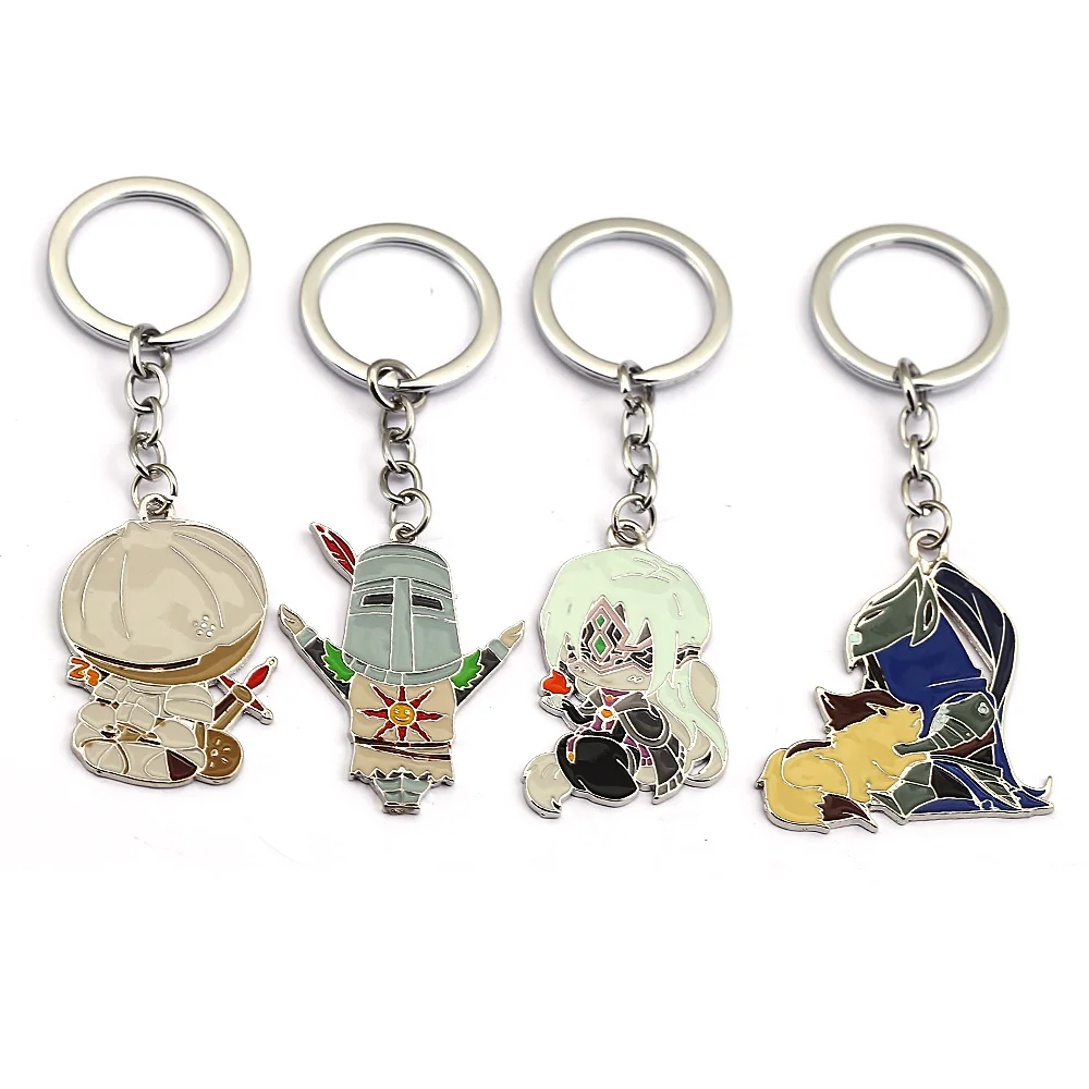 Dark Souls Solaire of Astora Keychain Onion Knights ARTORIAS Firekeeper Metal Pendant Key Ring Bag Charm Key Chain Game Jewelry
Dark Souls Solaire of Astora Keychain Onion Knights ARTORIAS Firekeeper Metal Pendant Key Ring Bag Charm Key Chain Game Jewelry